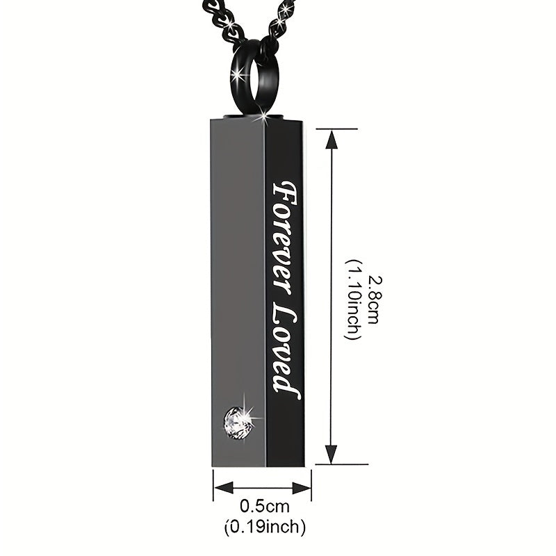 Pet Memorial Necklace Crystal Pendant Cremation Urn Ashes