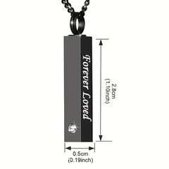 Pet Memorial Necklace Crystal Pendant Cremation Urn Ashes