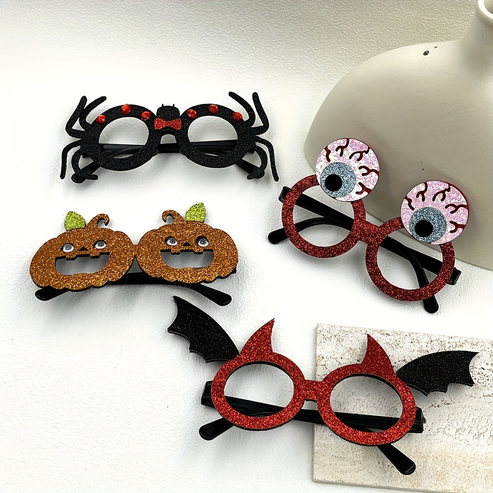 Halloween Dress Up Glasses Frame Pumpkin Spider Bat Party Supplies