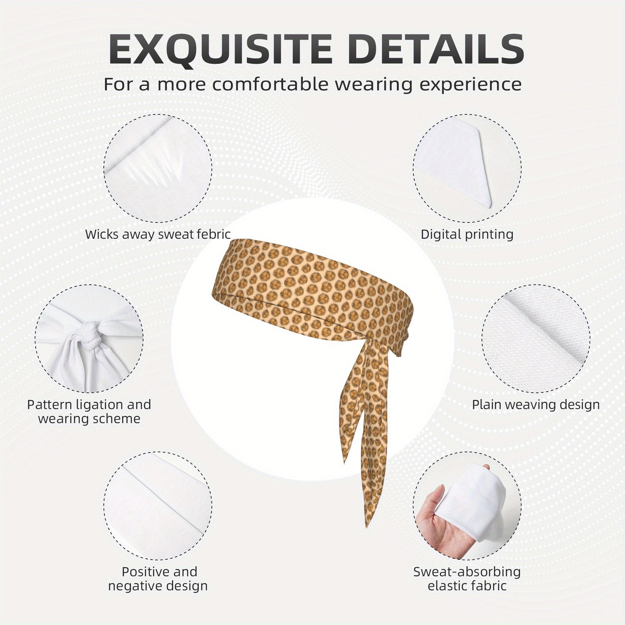 Workout Headband Non Slip Athletic Headband for Gym Running Yoga Beige