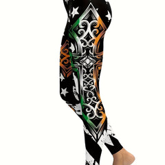 Stylish Printed Skinny Yoga Pants for Women