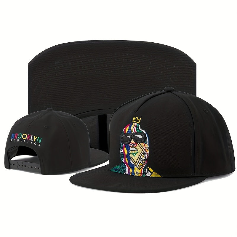 Colorful Characters Flat Brim Hat for Men