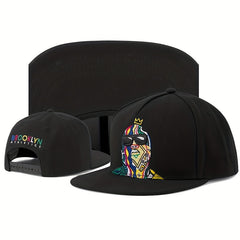 Colorful Characters Flat Brim Hat for Men