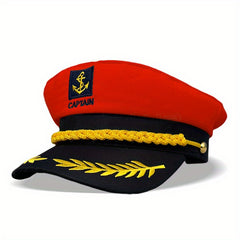 Navy Sailor Hat Outdoor Travel Sun Hat Flat Top Captain Hat