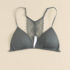 Front Buckle Lace Bra Removable Pads Beauty Back Lingerie