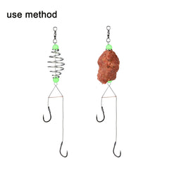 20pcs Mixed Style Bait Holder w/ Luminous Beads for Bass Fishing