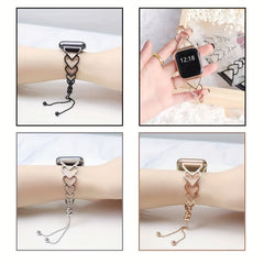 Heart Shape Watch Band Bracelet Dressy Replacement Strap