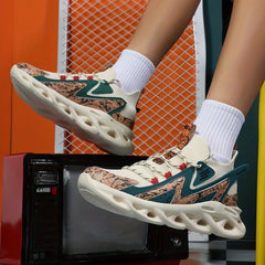 Soft Thick Sole Shock Absorption Sneakers Lightweight Running Shoes
