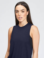 Solid Sleeveless Top Sports Running Tank Top