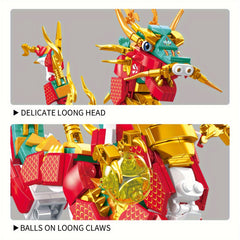 506pcs Kids Dragon Building Set - Educational Blocks