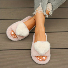Heart Pattern Flatform Slip On Slippers Soft & Comfy Shoes