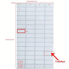 250 500 Square Classification Label Stickers for Diamond Painting Storage Box