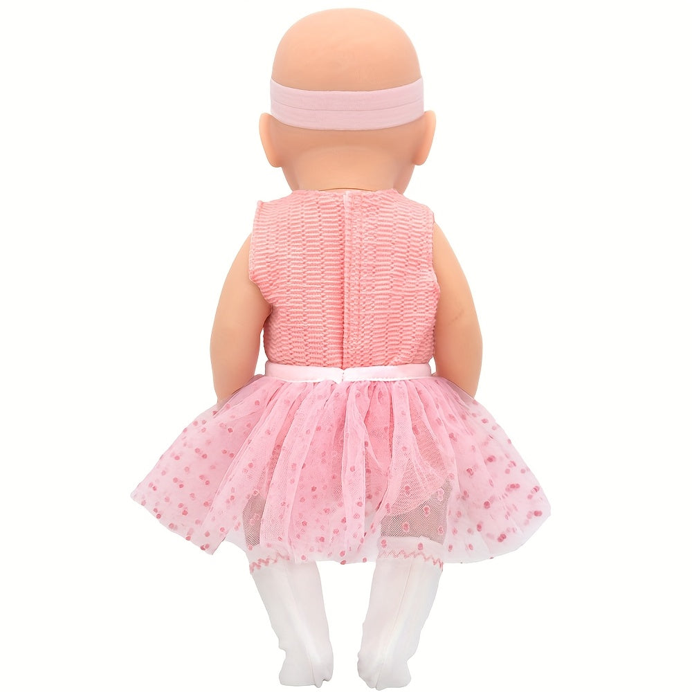 Pink Dress & Accessories for 12-15 Inch Dolls