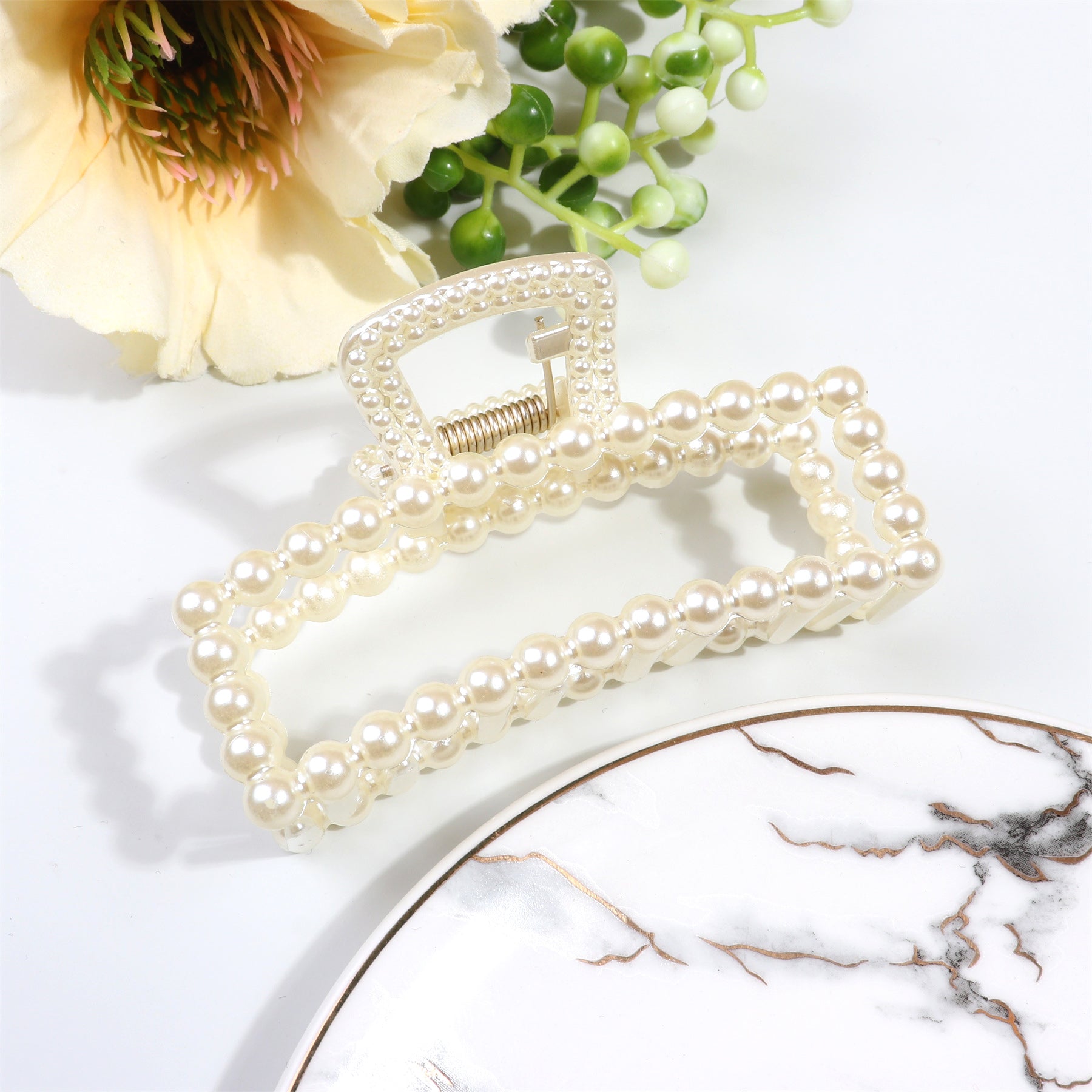 Large Pearl Hair Claw Clips Hair Clips Hair Accessories