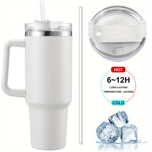 Stainless Steel Vacuum Flask 40oz with Handle, Thermal Bottle for Coffee