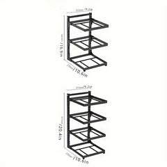 1pc Kitchen Under Sink Rack Household Pot Storage Rack Stovetop Cabinet
