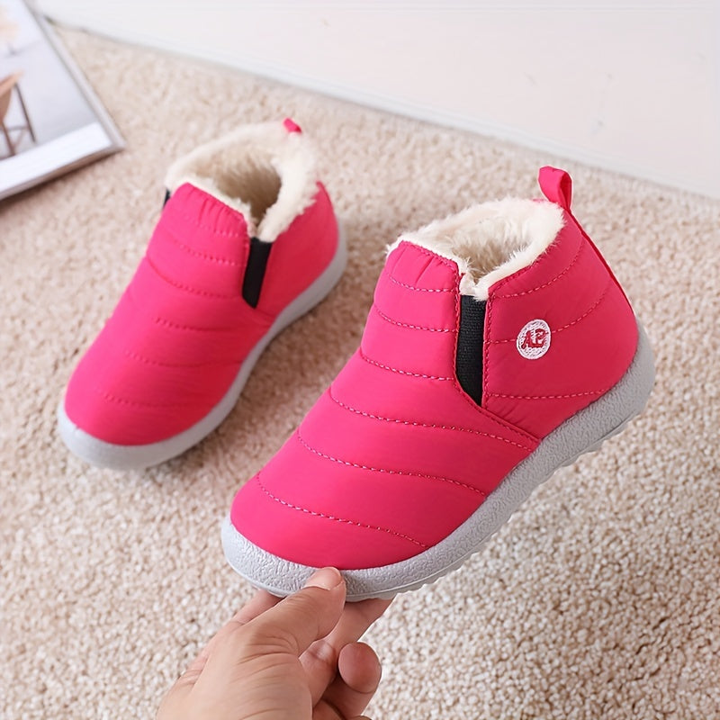 Girls' Slip On Snow Boots for Cold Seasons - Warm & Durable