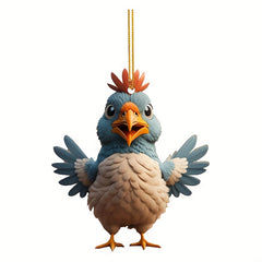 Chicken Acrylic Car Ornaments Christmas Easter Home Decor