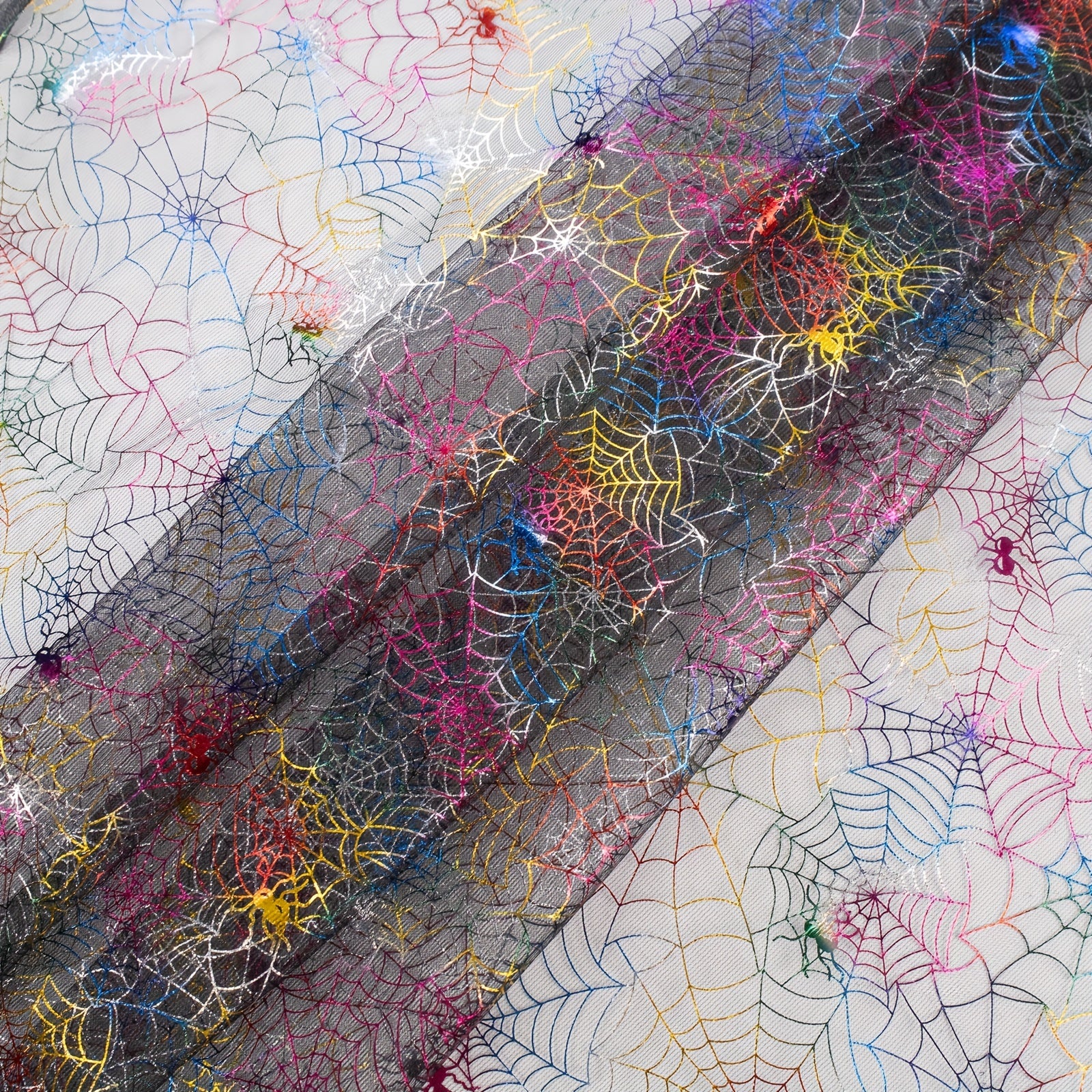 Halloween Tulle Spider Web Bat Skull Mesh DIY Skirt Sewing Craft