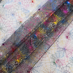 Halloween Tulle Spider Web Bat Skull Mesh DIY Skirt Sewing Craft