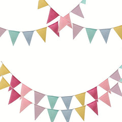 Rainbow Double Sided Window Shower Party Banner Background