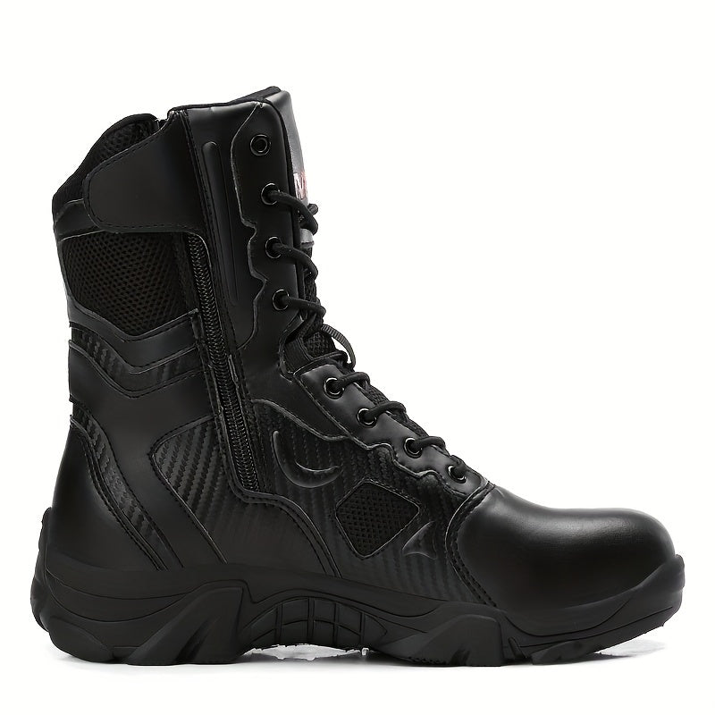 Men's High Top Military Style Hiking Boots Non Slip Lace Up Shoes