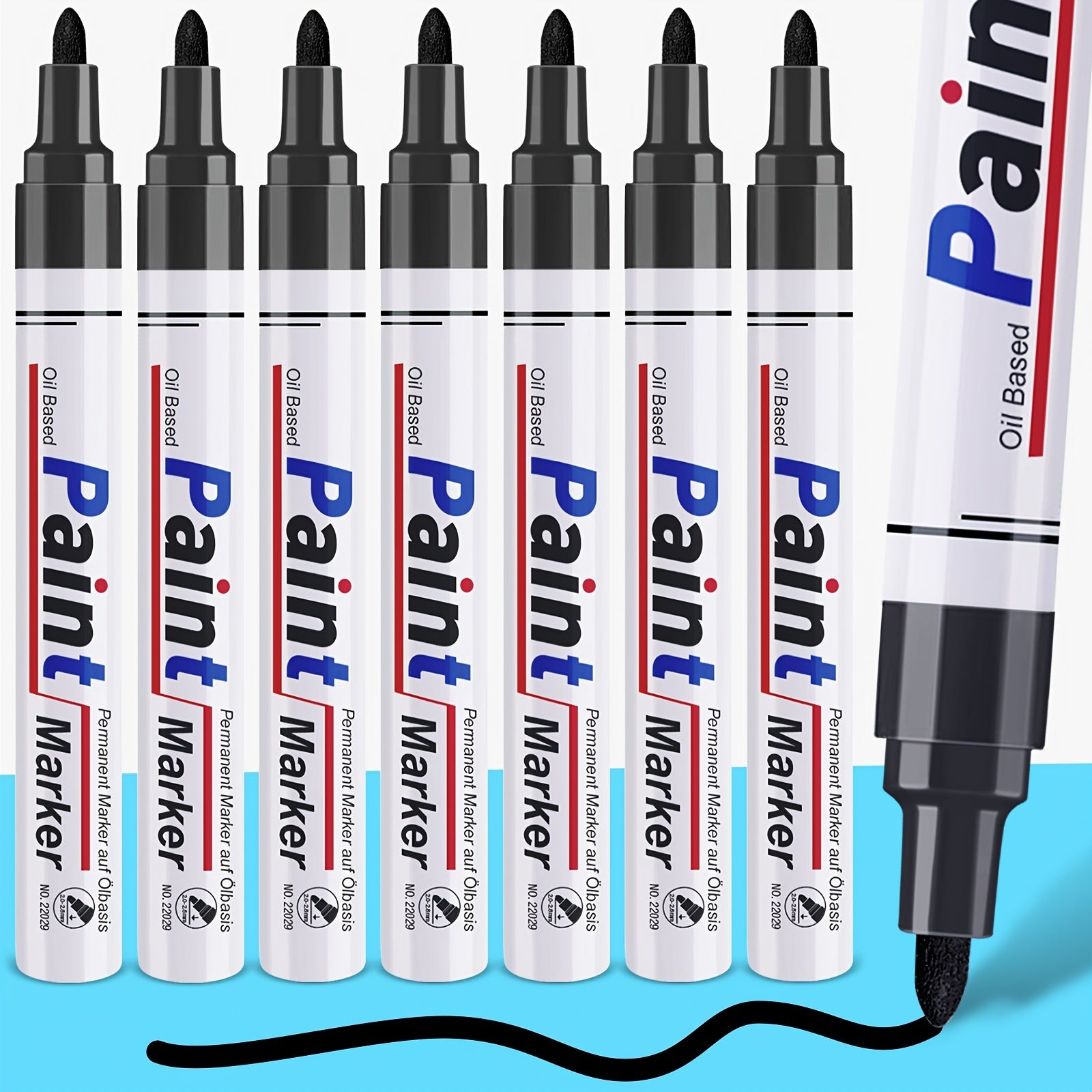8pcs Paint Pens Set for DIY Crafts and Art Projects