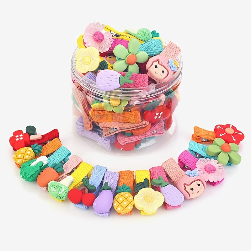 26pcs Girls Hair Clip Cartoon Hairpin Side Clip Hair Accessories
