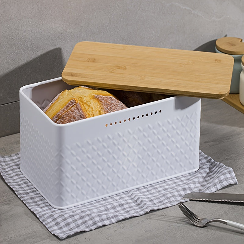 Multifunctional Household Iron Bread Box With Detachable Cover Dustproof