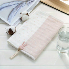 Cotton Fingertip Towel With Soft Absorbent And Cartoon Rabbit