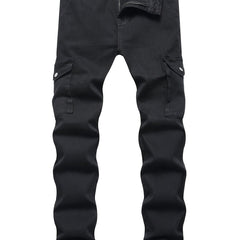 Mens Slim Fit Distressed Stretch Denim Pants