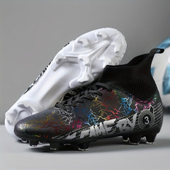 High Top Soccer Cleats for Kids and Adults Non Slip Athletic Shoes