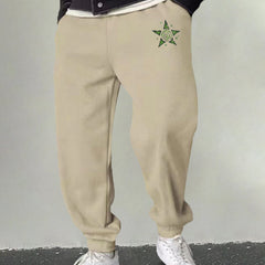 Men's Pentagram Graphic Sweatpants Stretch Drawstring Joggers