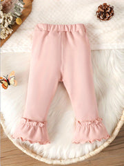 Baby Girls Bow Flare Leg Pants Fall Spring Trousers