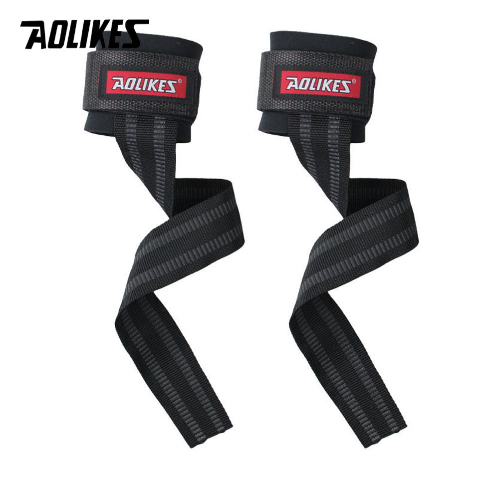 Aolikes Weight Lifting Straps - Anti Slip Grip - Padded Wrist Support