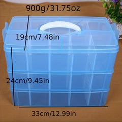 Adjustable Compartment Slot Bead Craft Jewellery Storage Organizer