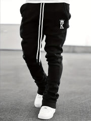Men's Flare Pants with K Pattern