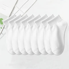 8 Solid Ankle Socks Women's Stockings & Hosiery