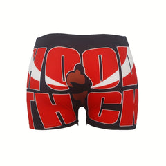 Letter Print Skinny Shorts for Women