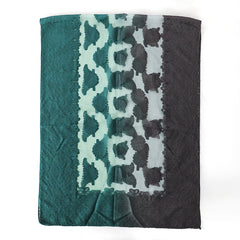 Gradient Scarf Leaf Pattern Versatile Shawl Beach Towel