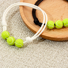 Wax Thread Tennis Charm Bracelet Set For Boys