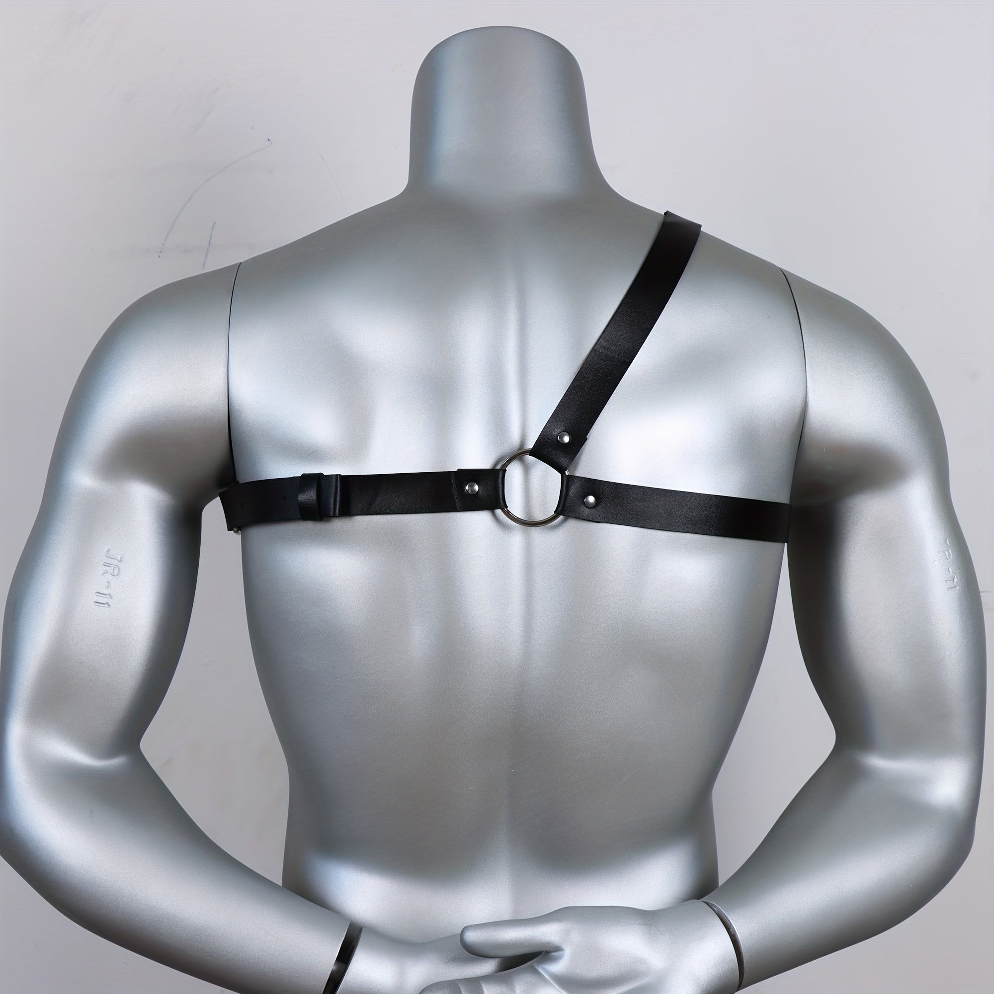 Men's Punk Body Chest Harness Suspenders PU Leather Adjustable Strap