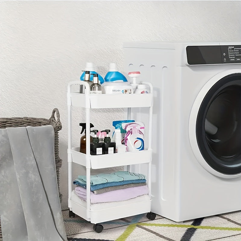 3 Tier Rolling Storage Cart Bathroom Organizers