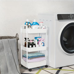 3 Tier Rolling Storage Cart Bathroom Organizers