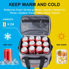 15L Insulated Nylon Bag for Camping and Picnics
