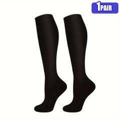 Compression Socks 15-20 mmHg Knee High for Women & Men Nurses Running