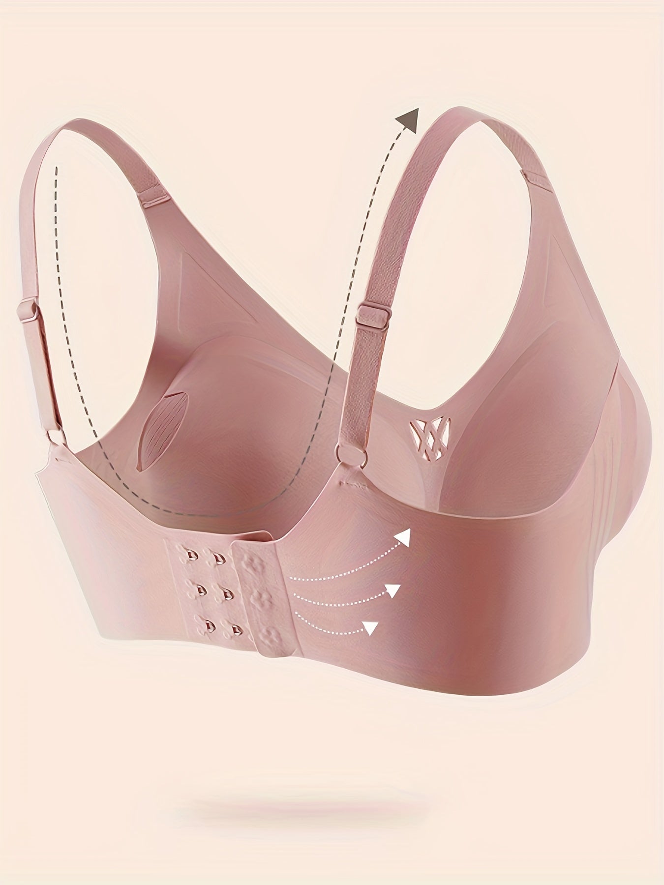 Solid Push Up Bra Stretchy Seamless Anti Sagging Everyday Bra