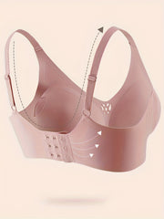 Solid Push Up Bra Stretchy Seamless Anti Sagging Everyday Bra