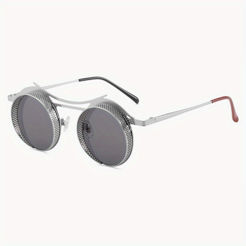 Round Frame Steampunk Men's Sunglasses