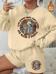 Halloween Sweatshirt & Shorts 2 Pc Set